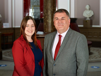 Depute Leader McGuire and Council Leader McCabe